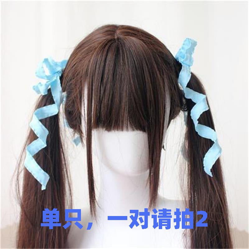 Original Handmade Double Ponytail Twist Hair Clip Lolita Girl Sweet Pair Clip Japanese Anime Cosplay Styling Hair Accessory
