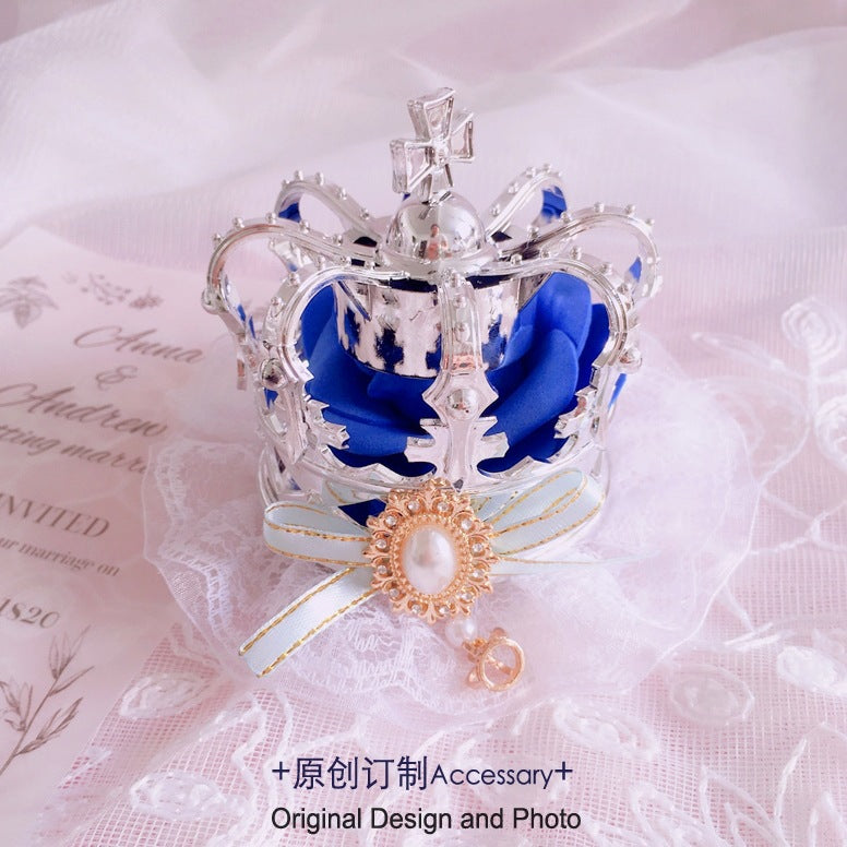 Original Girl Crown Lolita Headwear for Singing, Daily Wear, Princess, Queen Coronation, Lolita Wedding Accessories, Small Items