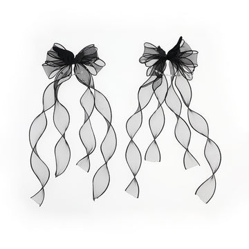 Original Mysterious Letter Subculture Hot Girl Angel Wings Cute Y2K Lolita Dark Double Ponytail Side Clip