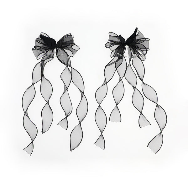 Original Mysterious Letter Subculture Hot Girl Angel Wings Cute Y2K Lolita Dark Double Ponytail Side Clip - Lolita Fetch