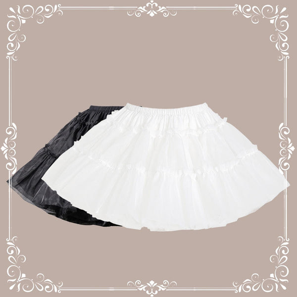 White super puffy A-line Lolita petticoat