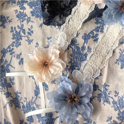 Lolita Handmade Lace Hairband - Gothic Dark Sweet Punk Flower Headwear for Girls