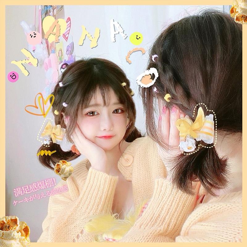 Cute Popcorn Edge Hair Clip Energetic Cute Hair Clip Original Lolita Hair Accessory  Girl Hair Ornament