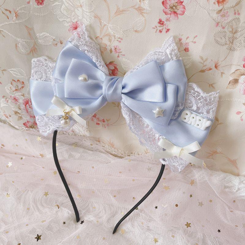 Cream Baby Original Sweet Spring Color Lolita Oversized Bow KC Bow Hair Clip Hair Accessory