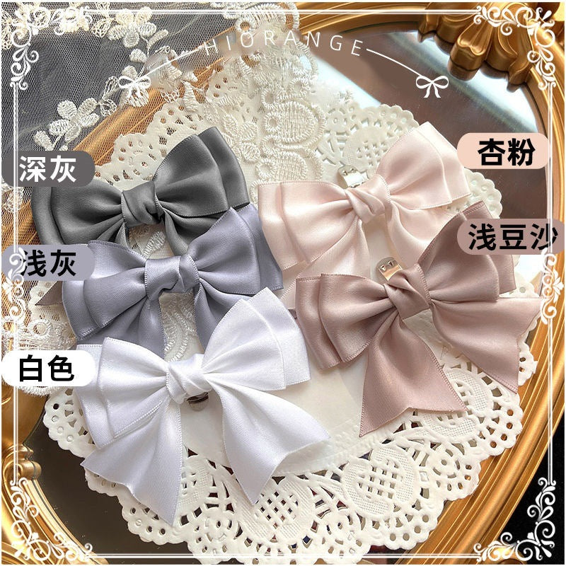 Sweet and Cute Girl Multi-color Lolita Shoe Clips Versatile Bow Shoe Buckles JK Basic Shoe Flowers