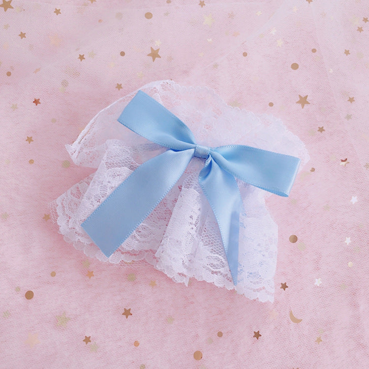 Girly Lolita Lace Hand Sleeves Bowknot Sleeves Lolita Decorative Small Items Cute Dress Small Skirt LO Girl KC