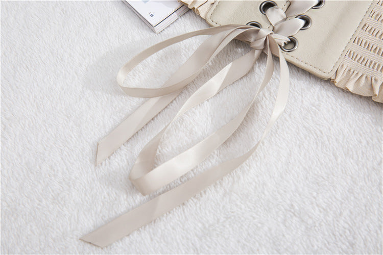 Lolita Lolita Outerwear Lace-Up Waist Punk Gothic Steam Retro Waist Belt Cool Lolita Dress Matching Women Cosplay