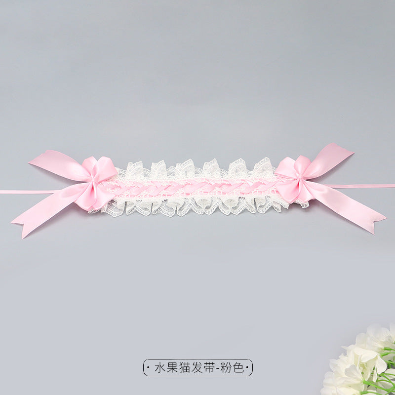 Lolita Hair Accessories In Stock Plush Handmade Multiple Colors Available Party Fashion Accessories Cute Cat Ear Hair Clips