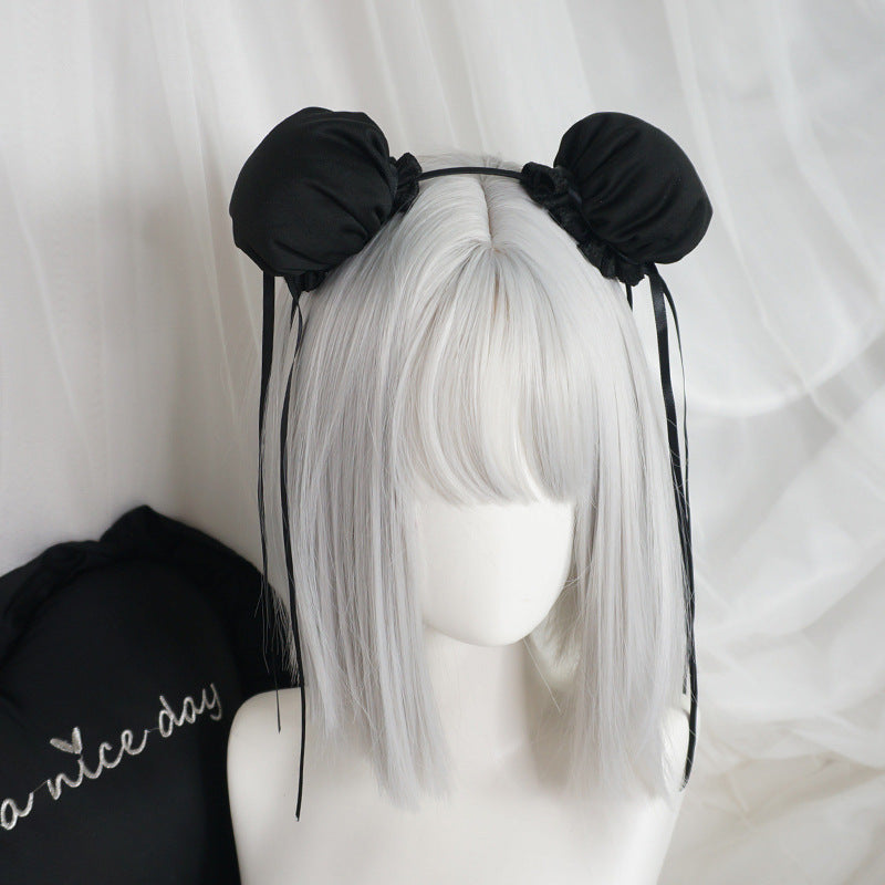 Handmade Chinese Style Hair Accessories Chun Li Kung Fu Bun Hair Clip National Style Hairpin Spicy Girl Hair Ornament Pom Pom Headband Lolita