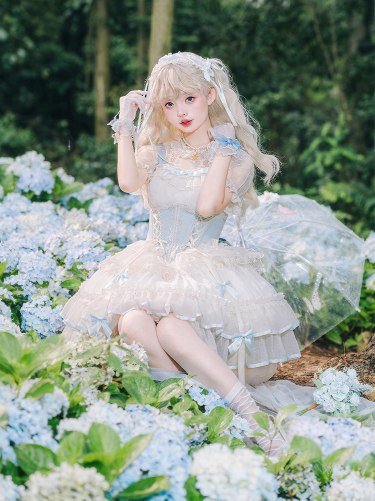 ZhiJinYuan - Time Waltz - Sweet Lolita Short Dress Ballet Style JSK