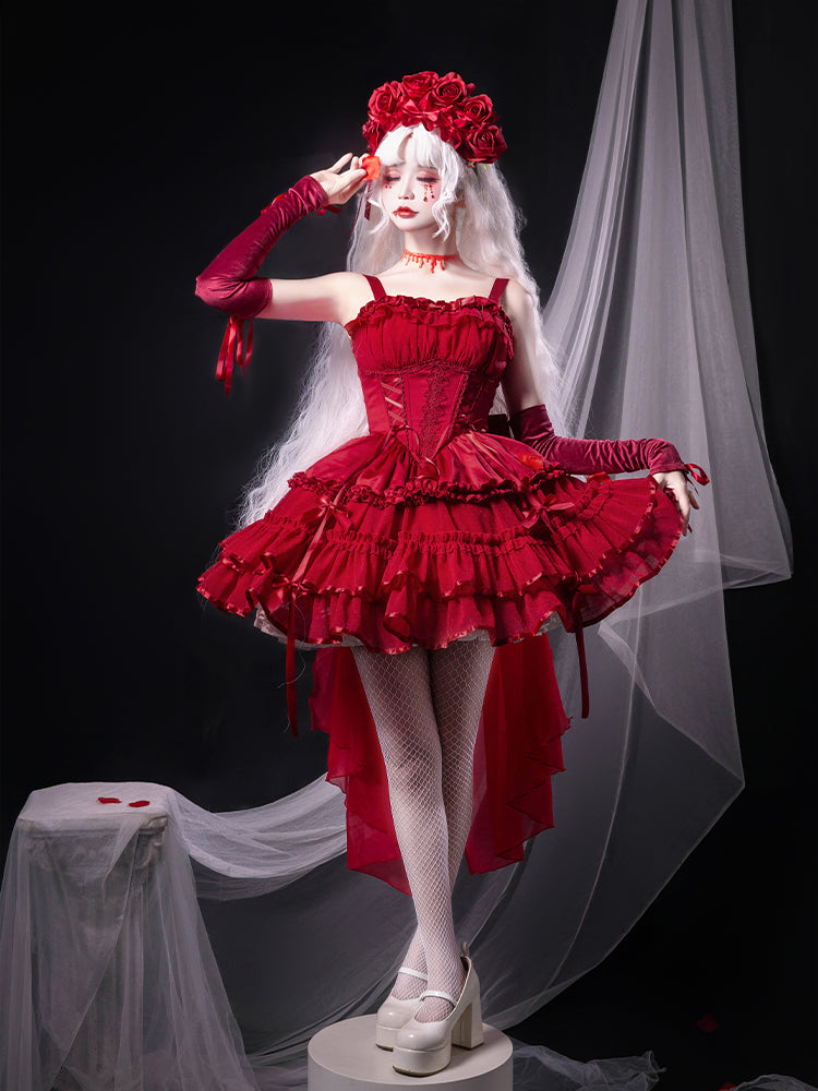 ZhiJinYuan - Time Waltz - Sweet Lolita Short Dress Ballet Style JSK