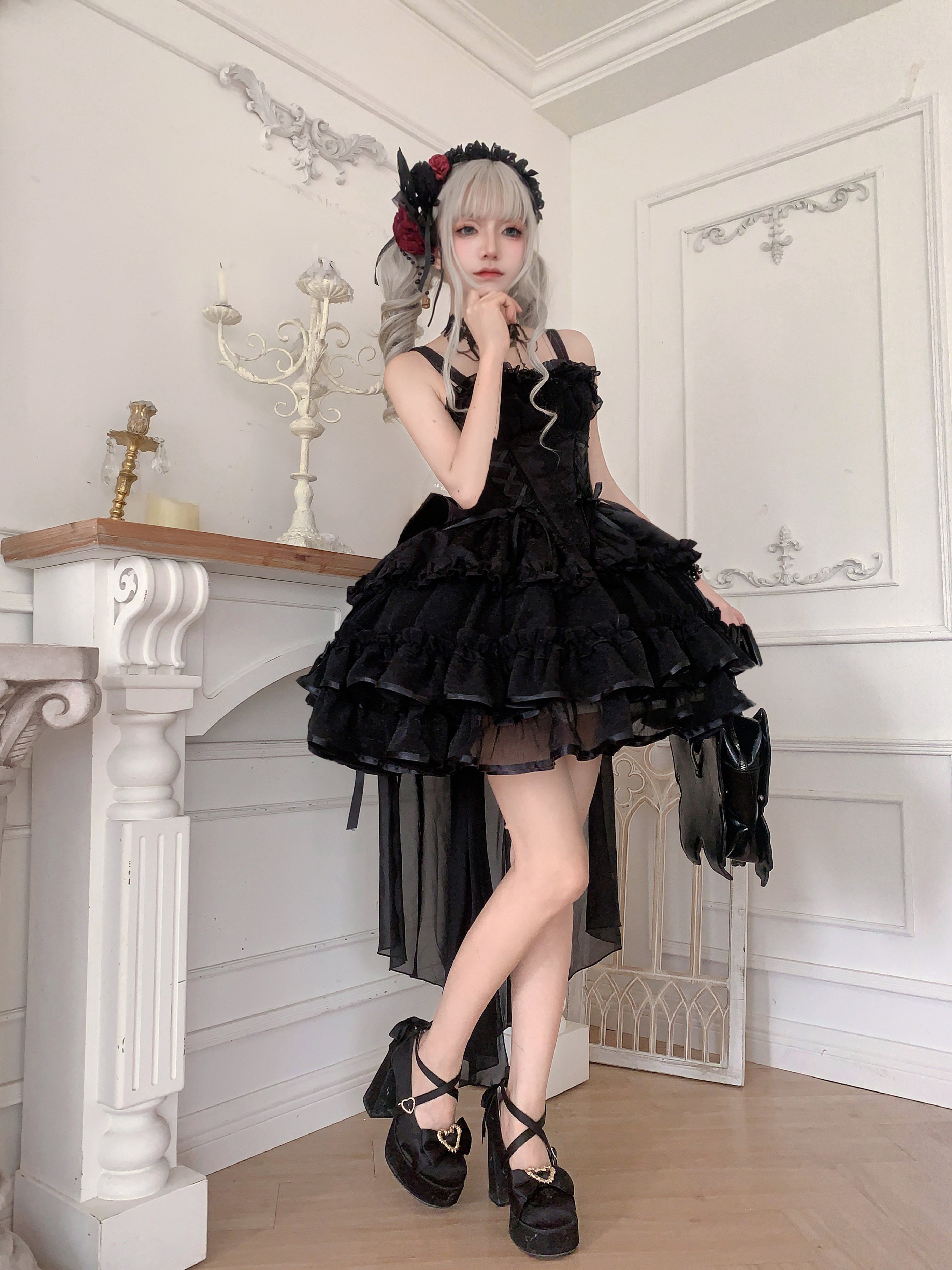ZhiJinYuan - Time Waltz - Sweet Lolita Short Dress Ballet Style JSK