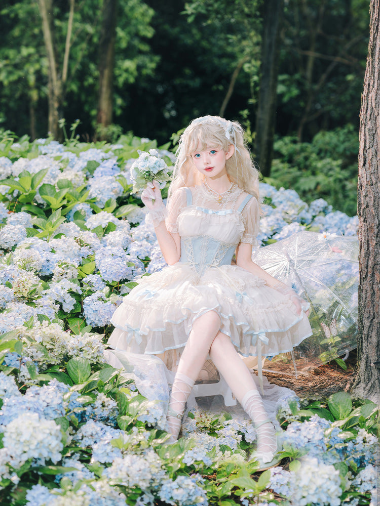 ZhiJinYuan - Time Waltz - Sweet Lolita Short Dress Ballet Style JSK