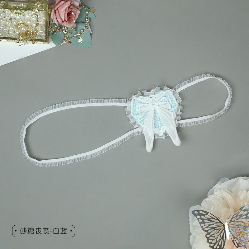 Lolita Gothic Dark Middle School Eye Mask Cosplay Lace Prop Cross Eye Mask Small Accessories