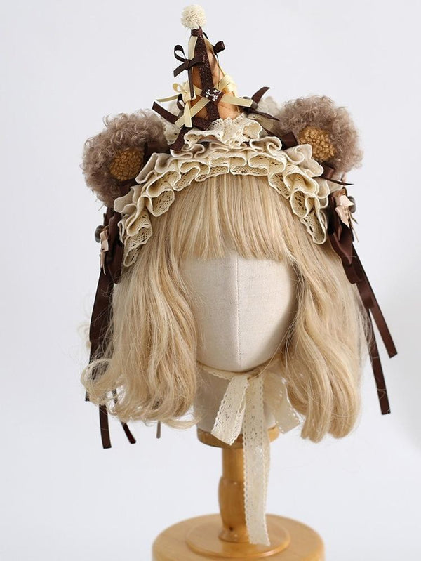 Xiaogui - Kawaii Lolita Headdress - Detachable Bear & Bunny Ears Headwear