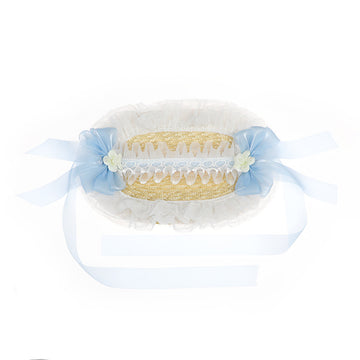 Lolita Hat Flower Bell Handmade Bonnet Multi-color BNT Original Design Pastoral Style Lolita Straw Hat for Women