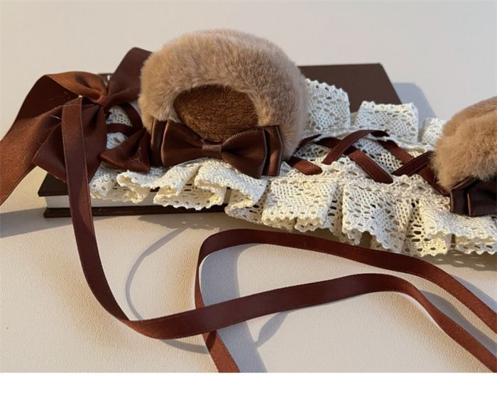 Original Handmade Bear Headband Lolita KC BNT Animal Ear Coffee