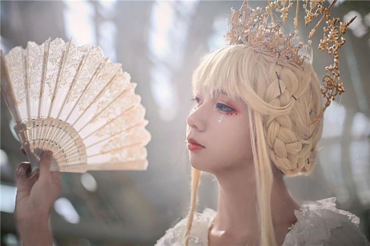 Original Handmade Lolita Virgin Mary Apollo Halo Pope Headpiece Lolita Exaggerated Fashion Show Photo Prop