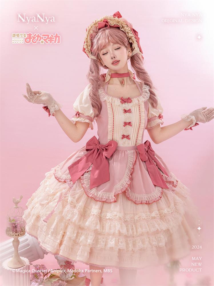 NyaNya - IP Collab Lolita Dress Madoka Kaname Homura Akemi Lolita OP dress