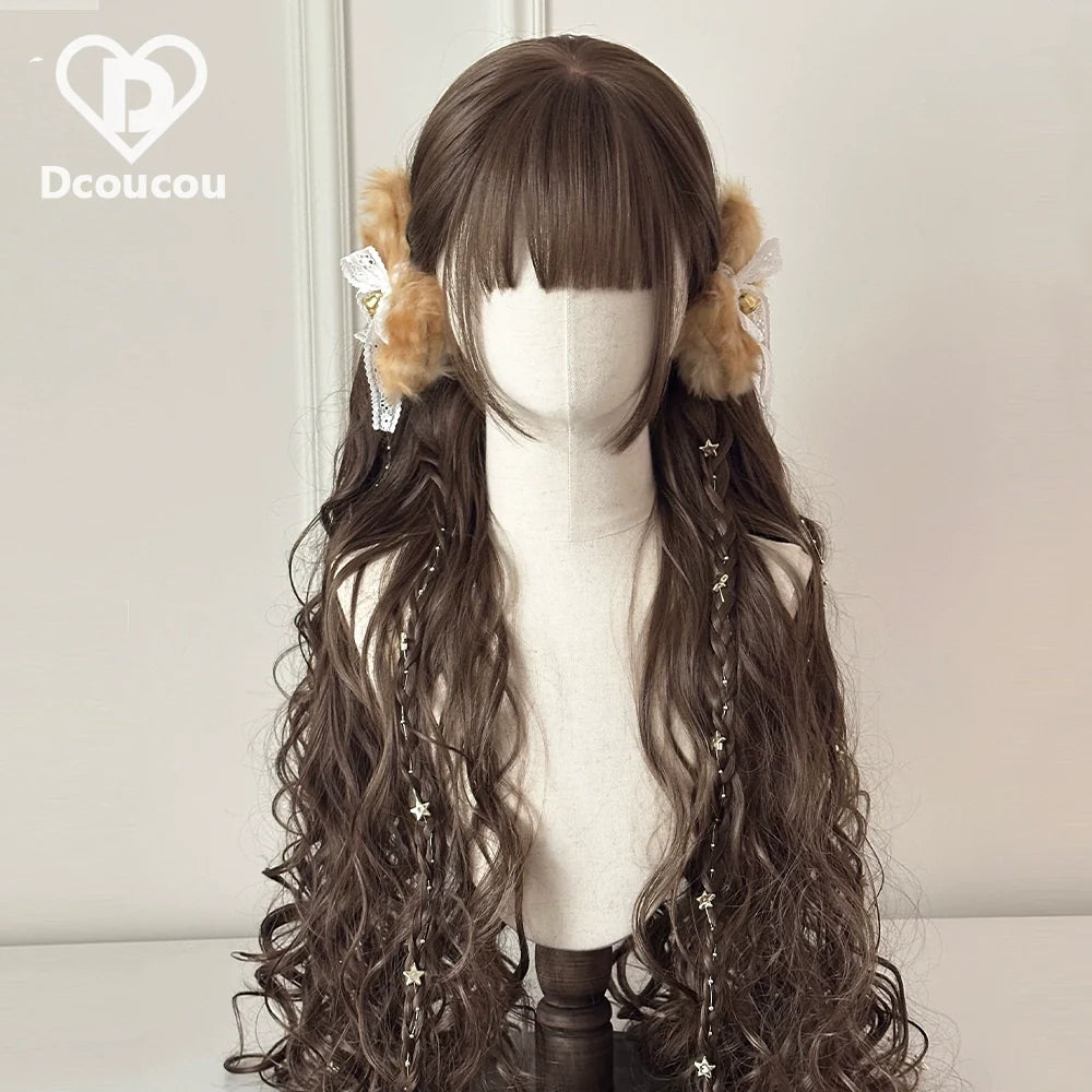 Dcoucou - Herbalist Girl - 70cm Vintage Hime-style Lolita Double Ponytails Wig