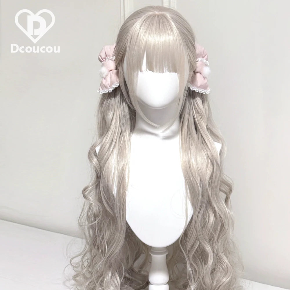 Dcoucou - Herbalist Girl - 70cm Vintage Hime-style Lolita Double Ponytails Wig