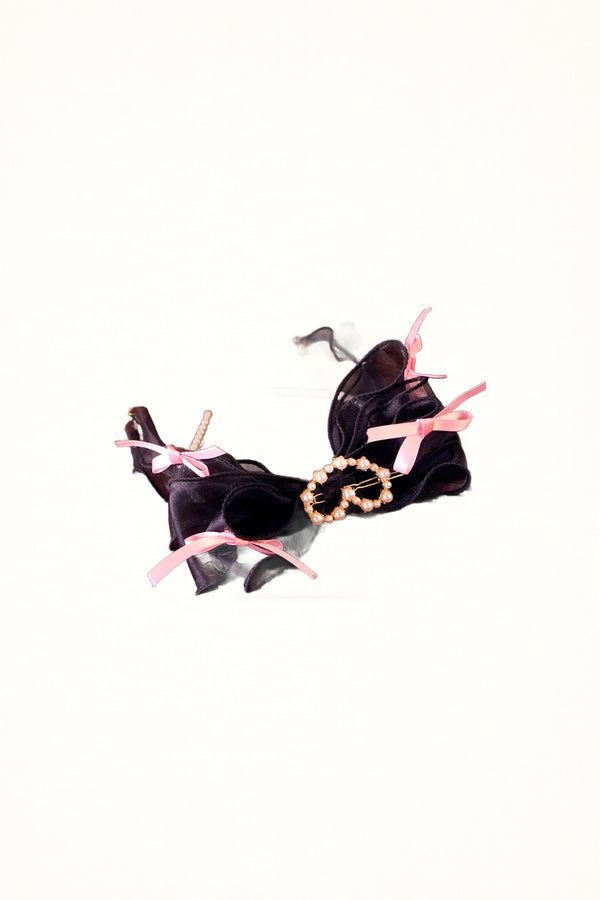 Organza Pearl Bow - Headwear