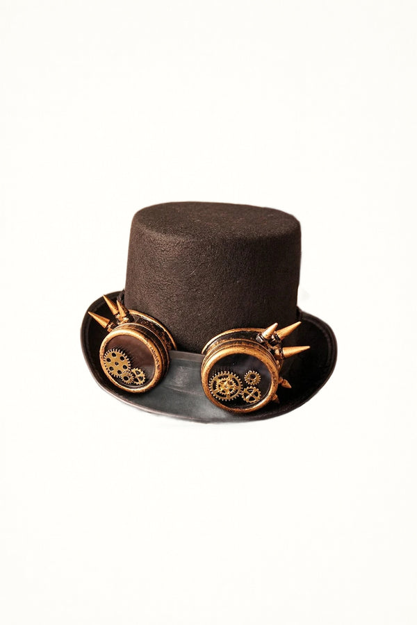 Steampunk Gothic Gear Top Hat - Headwear