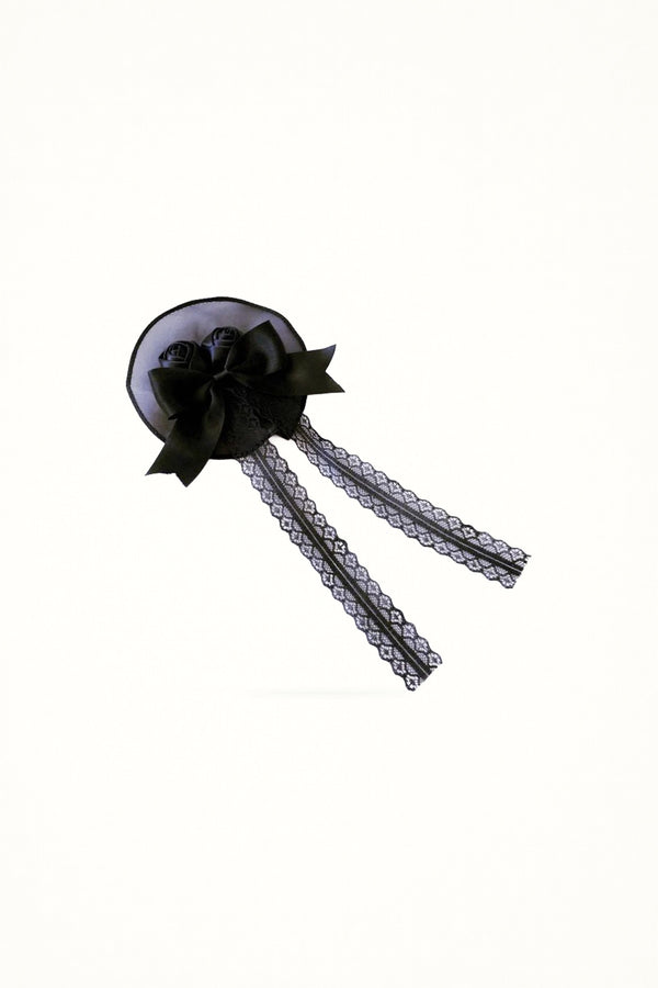 Nightfall Black Flower - Headwear