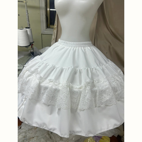 Hello Princess Lolita - Princess Volume - Lolita Fishbone Petticoat with a Lace Ruffle