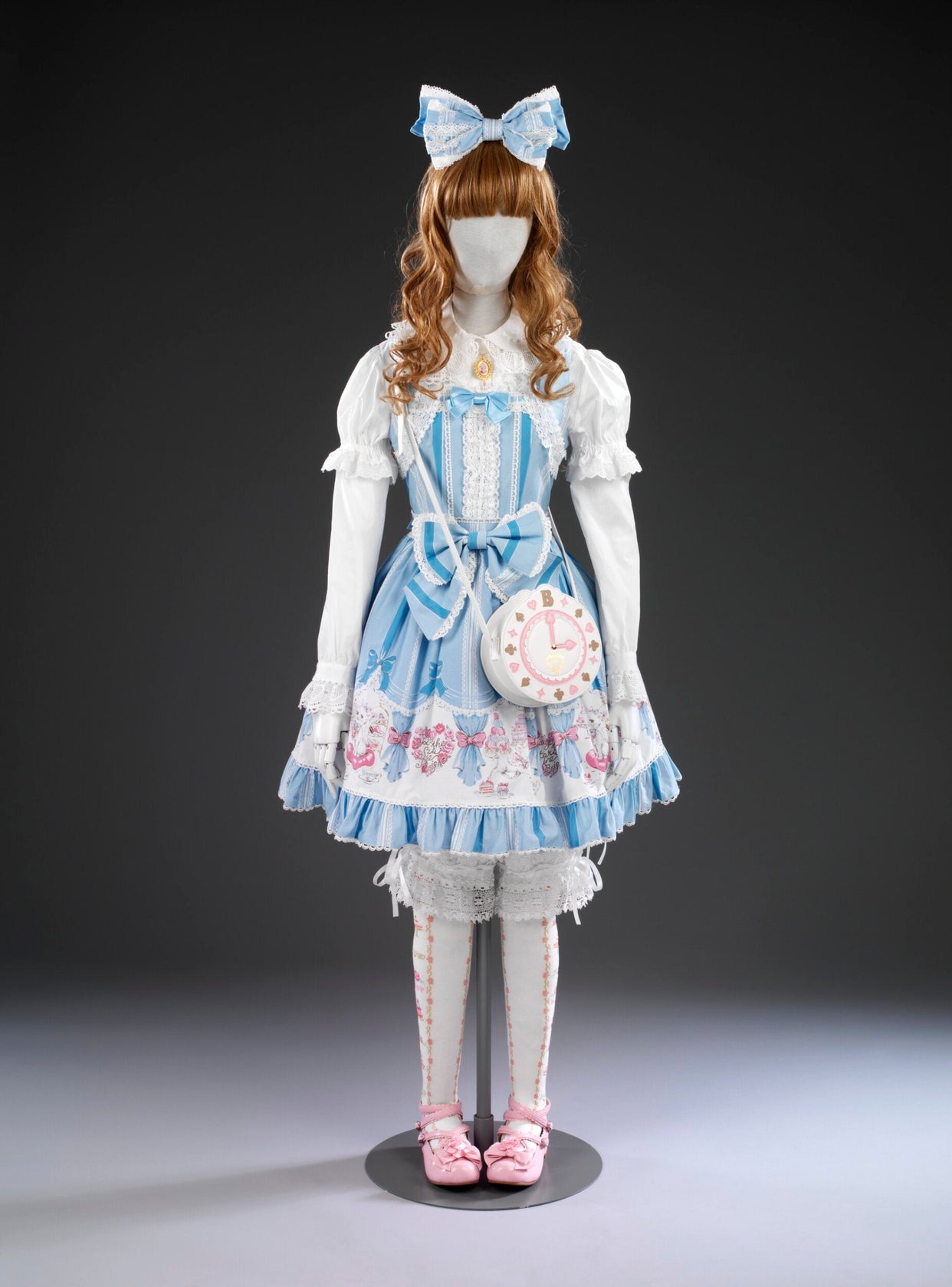 A blue and white Baby, the Stars Shine Bright Lolita coordinate