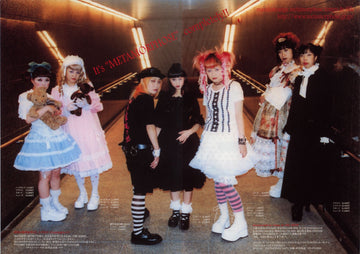 Early Lolita fashion group in a Metamorphose editorial