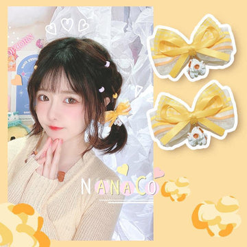 Cute Popcorn Edge Hair Clip Energetic Cute Hair Clip Original Lolita Hair Accessory  Girl Hair Ornament