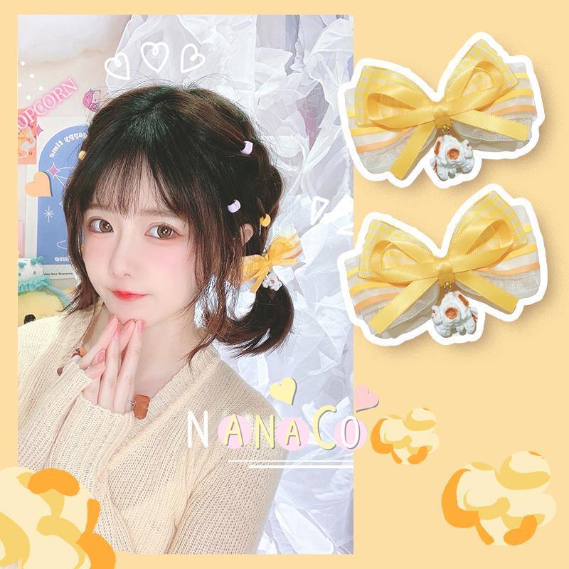 Cute Popcorn Edge Hair Clip Energetic Cute Hair Clip Original Lolita Hair Accessory  Girl Hair Ornament