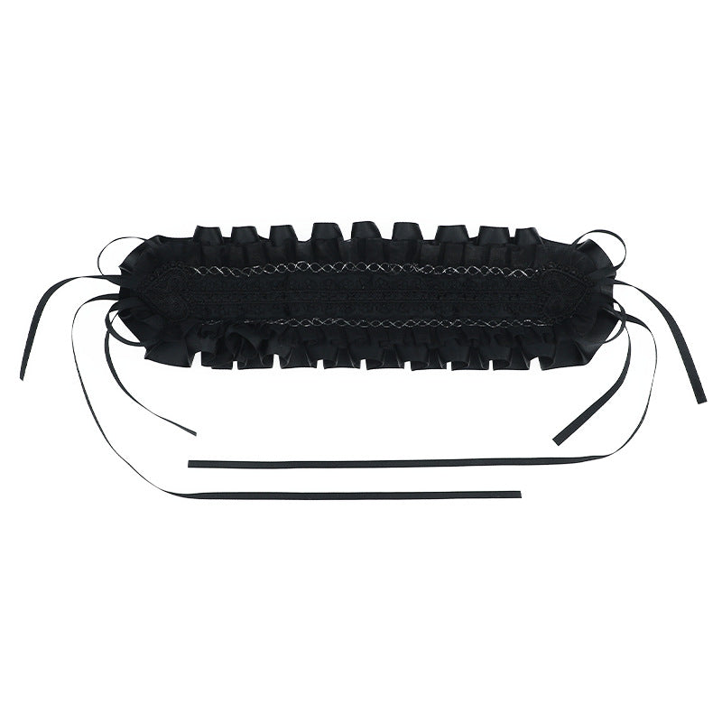 Comic Exhibition Girl Lolita Lace Hair Accessories DOLL Style Headband Ribbon Bow Dark Lolita Sweet Hair Accessories