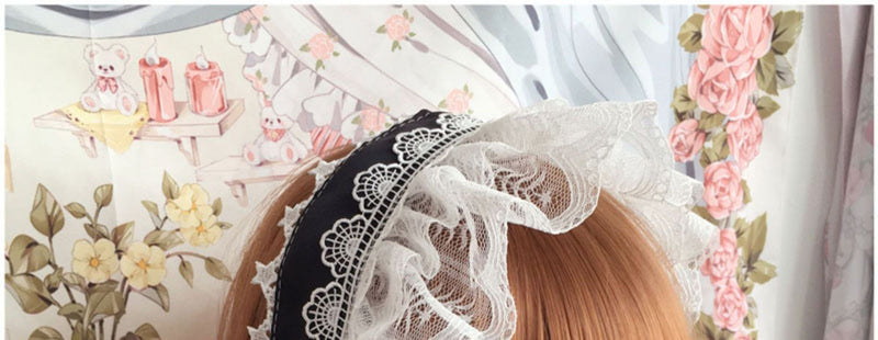 Fantasycat Black Lace Headband