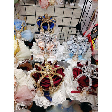 Cos Crown Lolita Headwear for Singing, Daily Wear, Princess, Queen, Coronation, Lolita Wedding Accessories, Small Items