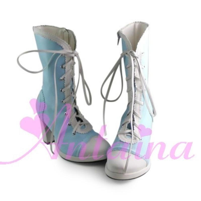Antaina - Elegant Lolita Heel Boots Heel - Shoes Multicolor Shoes