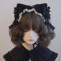 Black Animal Ear Bow Headband