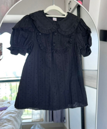 Sakurada Fawn - Plus Size Lolita Shirt Solid Color - Short Sleeve Blouse Innerwear