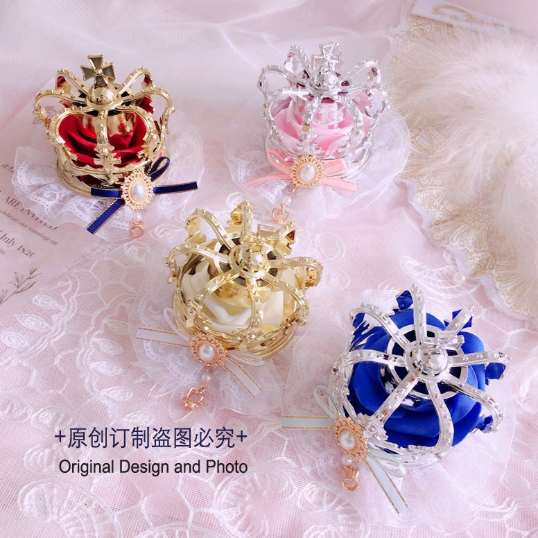 Original Girl Crown Lolita Headwear for Singing, Daily Wear, Princess, Queen Coronation, Lolita Wedding Accessories, Small Items