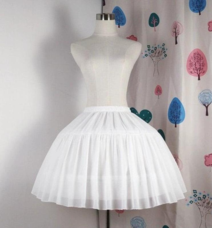 Krncrlo - Adjustable Lolita Hoop Puffy - Petticoat, 17.7" (45 cm) Petticoat