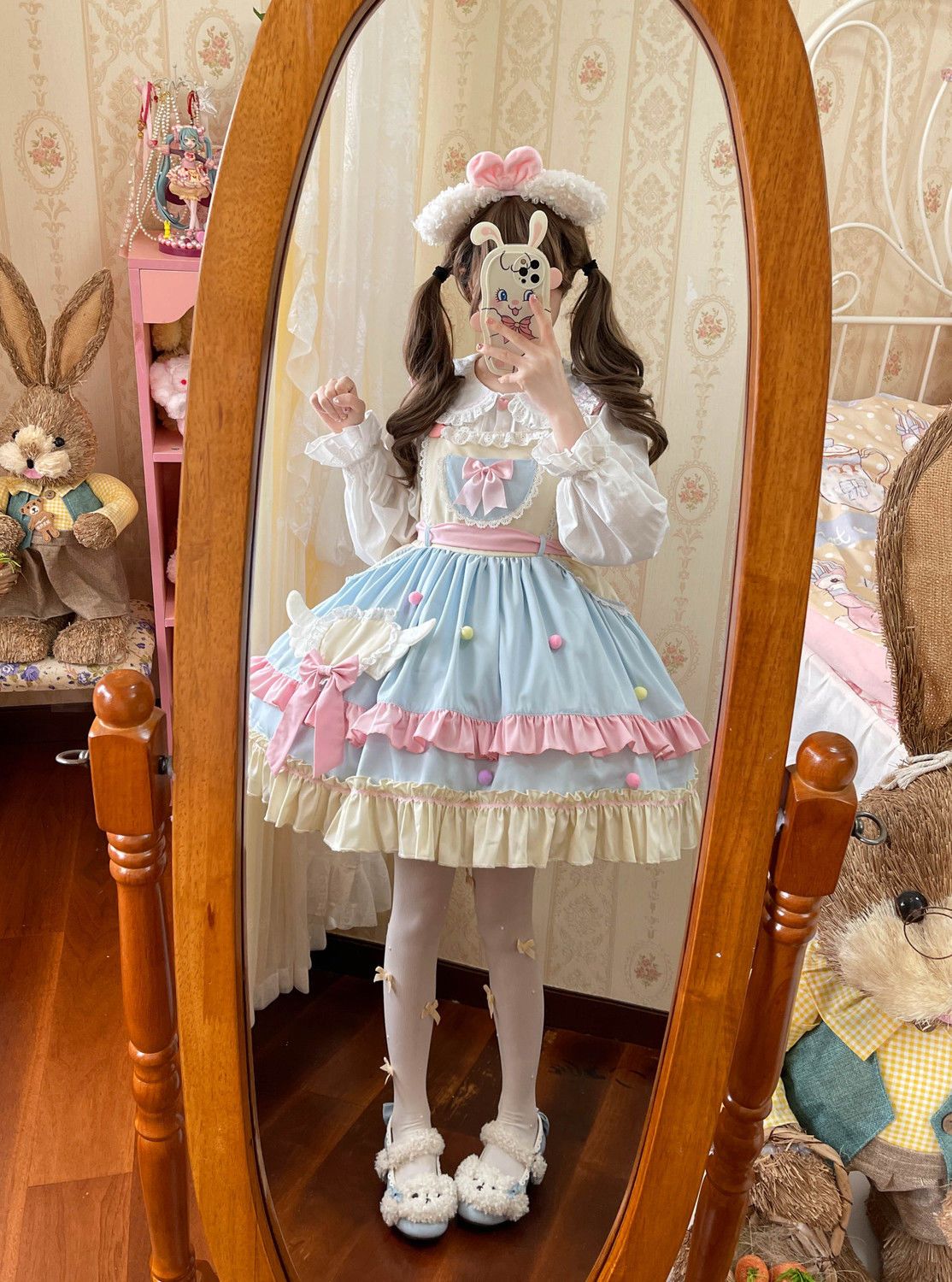 Hanguliang - Sweetheart, It's You - Sweet Lolita JSK dress with suspender straps