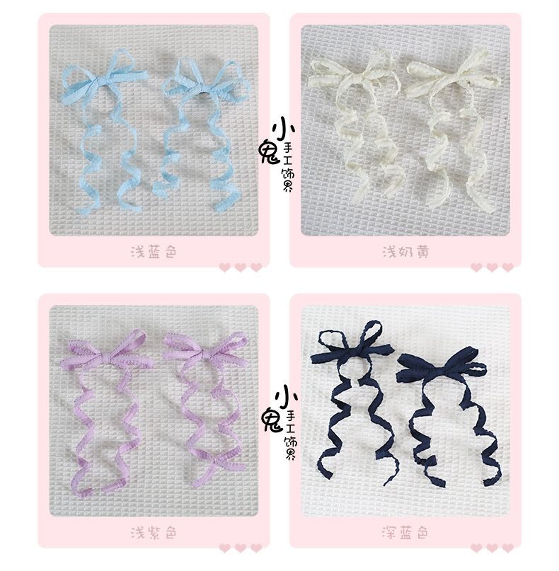 Basic Color Double Ponytail Twist Hair Clip Lolita Sweet Pair Clip Original Japanese Anime Cosplay Adjustable Style