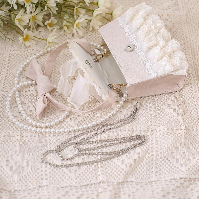 Xiaogui - Elegant Lolita Handbag Ivory Tea - Party Lolita Bag Bag