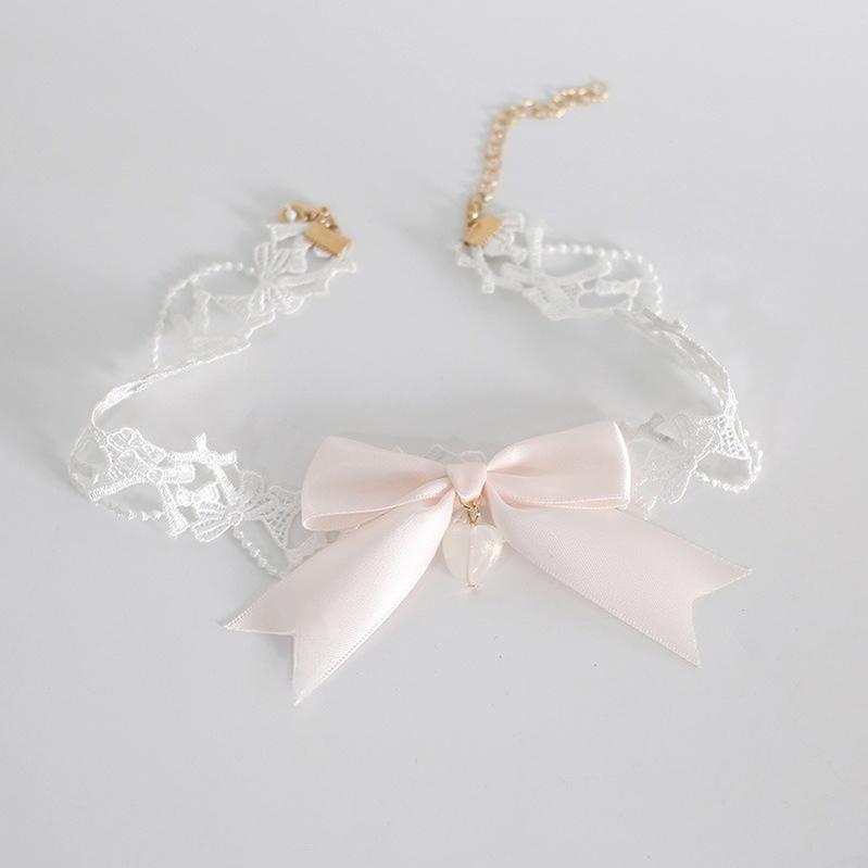 Xiaogui - Sweet Lolita Headwear Set - BNT/Hat/Headband/Cuffs With Lace Headwear