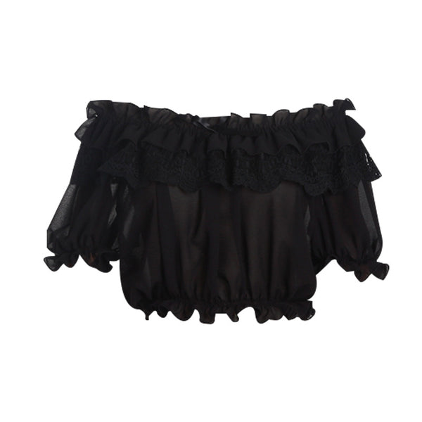 Zhijinyuan - Multi - Color Boat Neck Chiffon Undershirt |   One - Size Solid Camisole for Lolita Outfits - Lolita Fetch