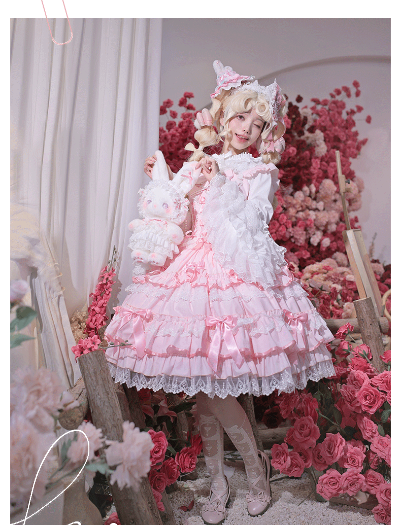 ZhiJinYuan- Love Notebook - Sweet Lolita Ancient Doll JSK - Lolita Fetch