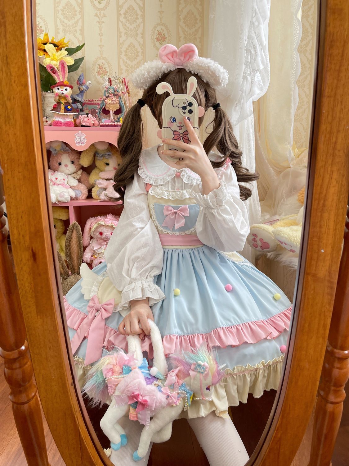 Hanguliang - Sweetheart, It's You - Sweet Lolita JSK dress with suspender straps