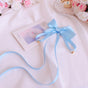 Blue bow hair clip (single)