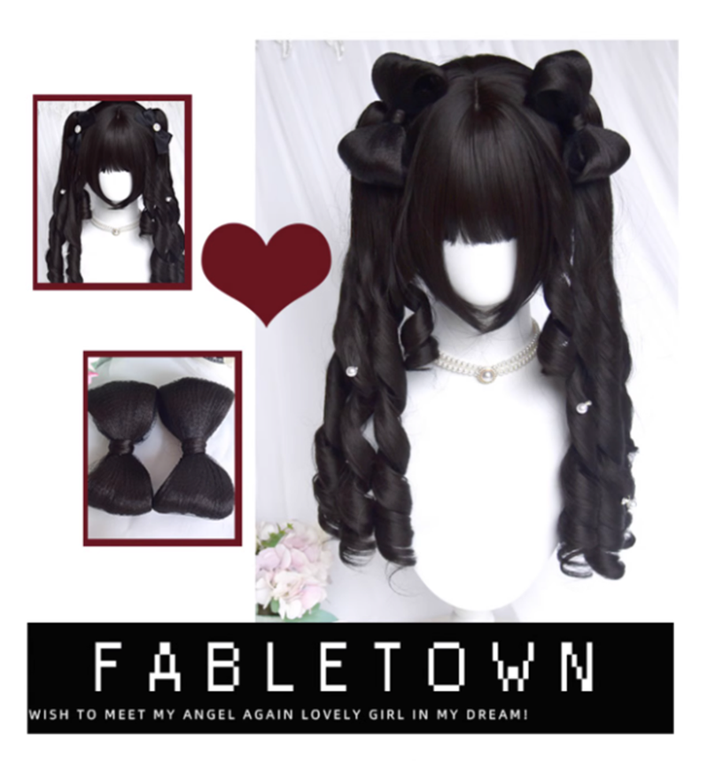 Sinwavy - Retro Elegant Roman Curl Double - Ponytail Wig Wig
